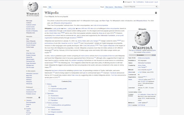 Wiki Rocket Science chrome extension