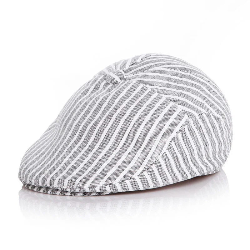 Zonnehoed Lente Herfst En Winter Wollen Baby Gestreept