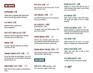 The Crazy Yogi Koffie menu 1