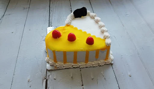 Pineapple Heart Cake Eggless