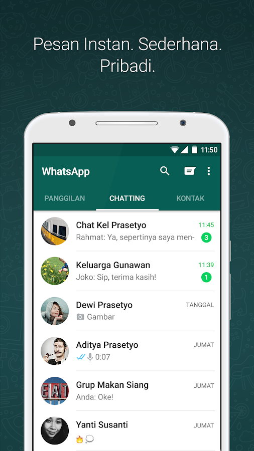 WhatsApp Messenger 2.12.250 Apk Download for Android