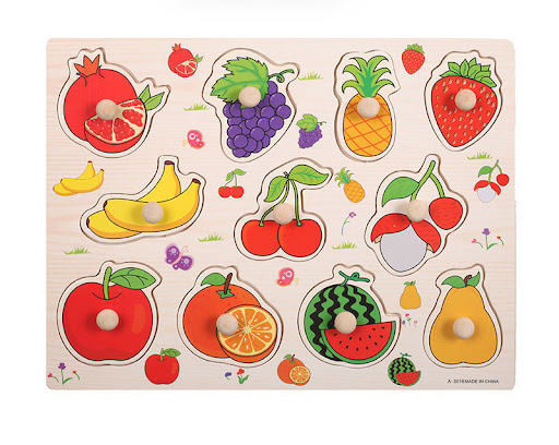 Title 2, Childrens Hand Grasping Board Puzzle Building ...