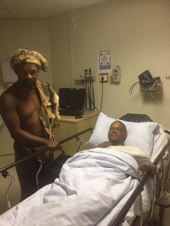 Christian Martin‚ one of the Khoisan Four who walked from Port Elizabeth to the seat of government in Pretoria‚ was admitted to hospital on Wednesday after experiencing chest pains.