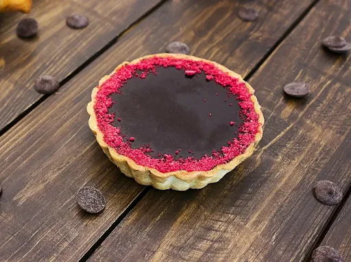 Raspberry And Chocolate Ganache Tart