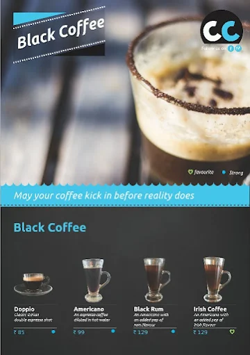 Coffee Culture menu 