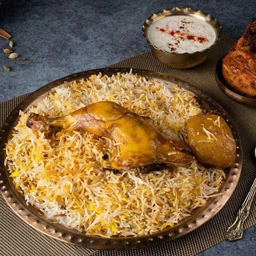 Chicken  Biryani With Raita + Tandori Chicken