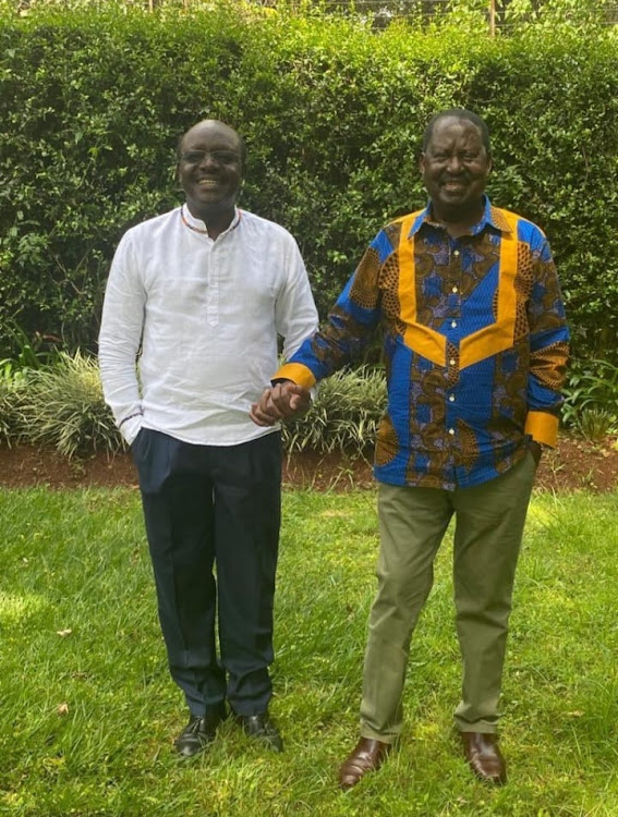 Raila Odinga na Mukhisa Kituyi