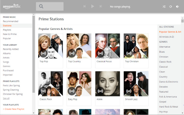 Frameless for Amazon Prime Music chrome extension