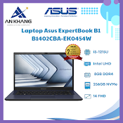 Laptop Asus Expertbook B1 B1402Cba - Ek0454W (I3 - 1215U/ 8Gb Ddr4/ 256Gb Pcie/ Intel Uhd/ 14Inch Fhd/ Win11 Home/ Black/ 1Y On - Site ) - Hàng Chính Hãng - Bảo Hành 24 Tháng