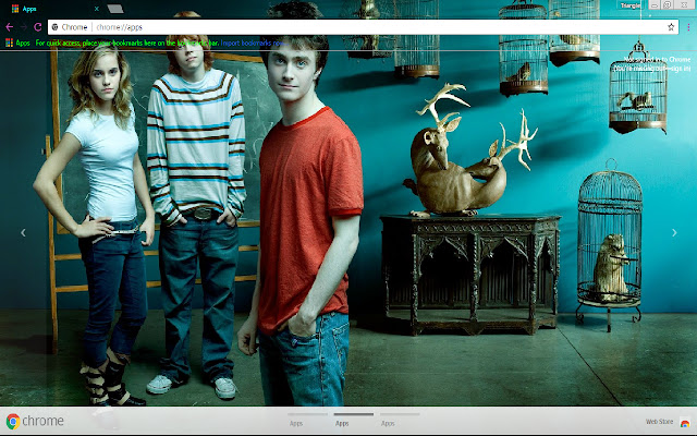 Harry Potter 1366x768 chrome extension