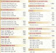 Tarif Biryani House menu 1