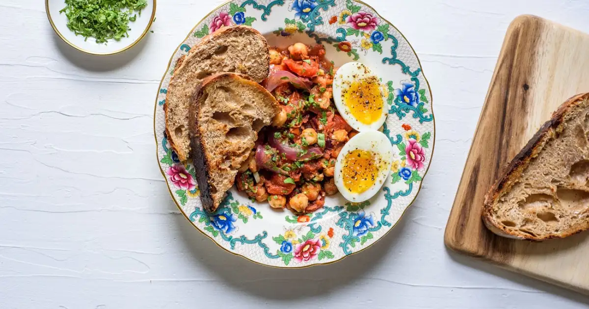 Spiced Chickpeas and Greens Frittata Recipe