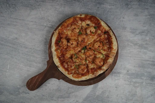 Butter Garlic Prawn Pizza