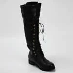 Title 2, Bottines Martin à talon bas pour femmes grandes...