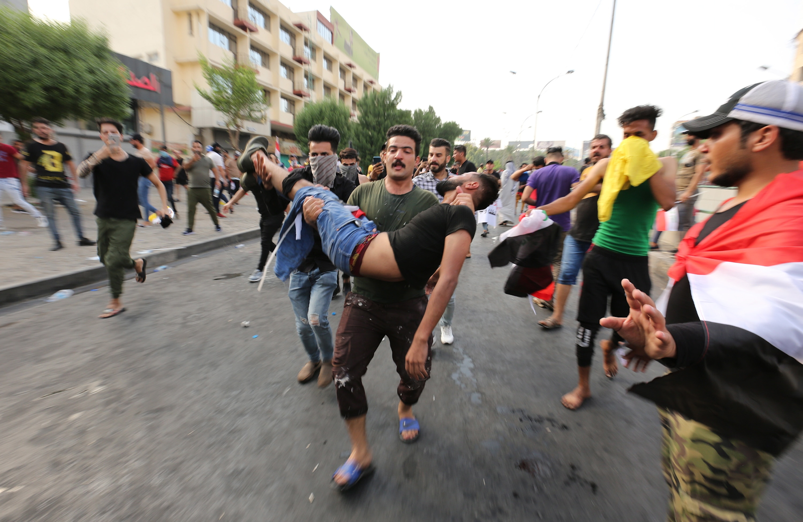 Protestas-en-Iraq-Medio-Oriente-autoridades-policía-protesta-