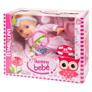 Кукла из серии Bambina Bebe 42 см с аксессуарами для кормления звуковые эффекты DIMIAN за 1 860 руб.