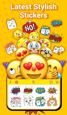 TouchPal Emoji Keyboard: AvatarMoji, 3DTheme, GIFsのおすすめ画像1