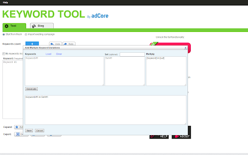 FREE Keyword Tool by adCore