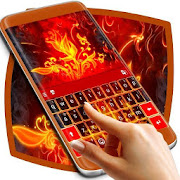 Red Fire Keyboard  Icon