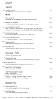 24/7 Restaurant - The Lalit menu 1