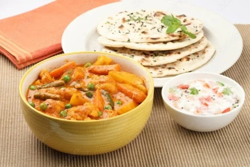 Mix Veg Fry + 2 Tandoori Roti