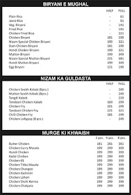 Nizam's Biryani menu 2