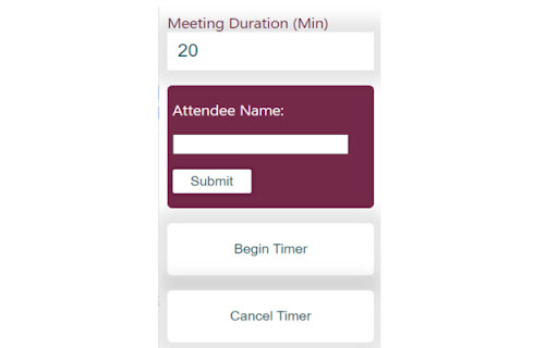 Chrome Timer - Variable Attendees