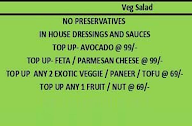 Happy8 Salads menu 2