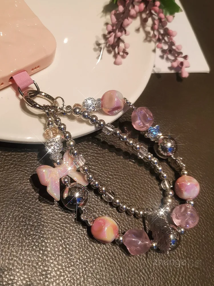 Title 19, Dames korte telefoonketting met dubbele ketting...