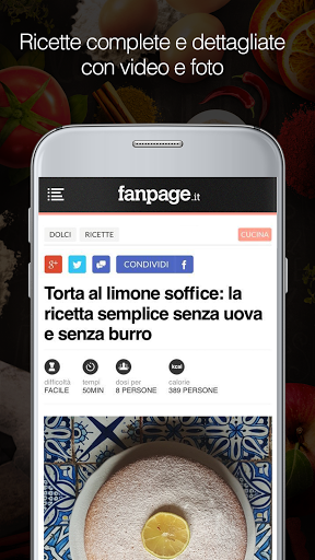 Le gustose ricette di Cucina Fanpage arrivano su Android!