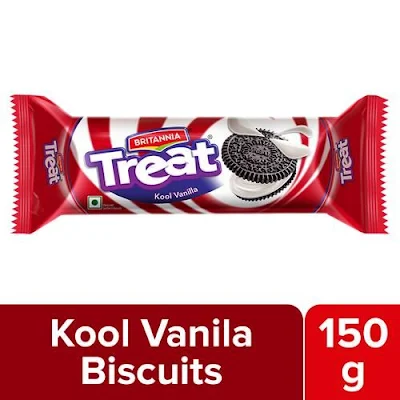 Britannia Treat Vanilla Cream Biscuits - 150 gm