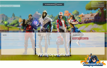 Fortnite Animated New Tab Preview image 0