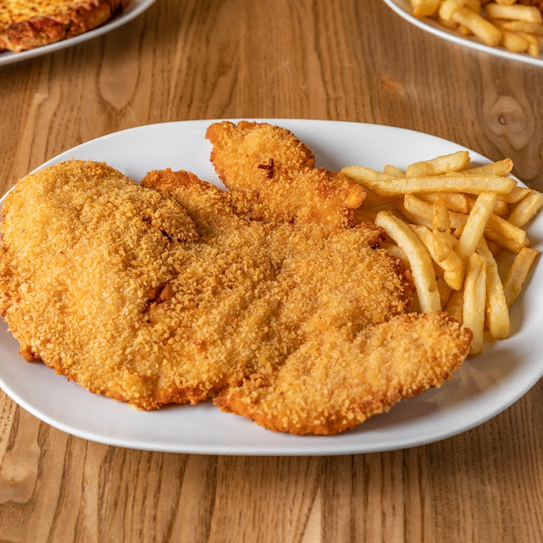 Gluten free giant schnitzel