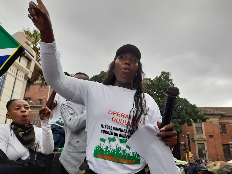 Zandile Dubula, Operation Dudula's national secretary, said the movement will also target immigrants who live in SA legally but are doing menial jobs.