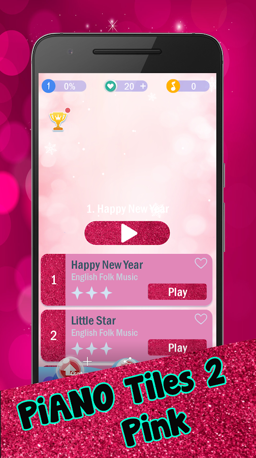   Pink Piano Tiles 2- 스크린샷 