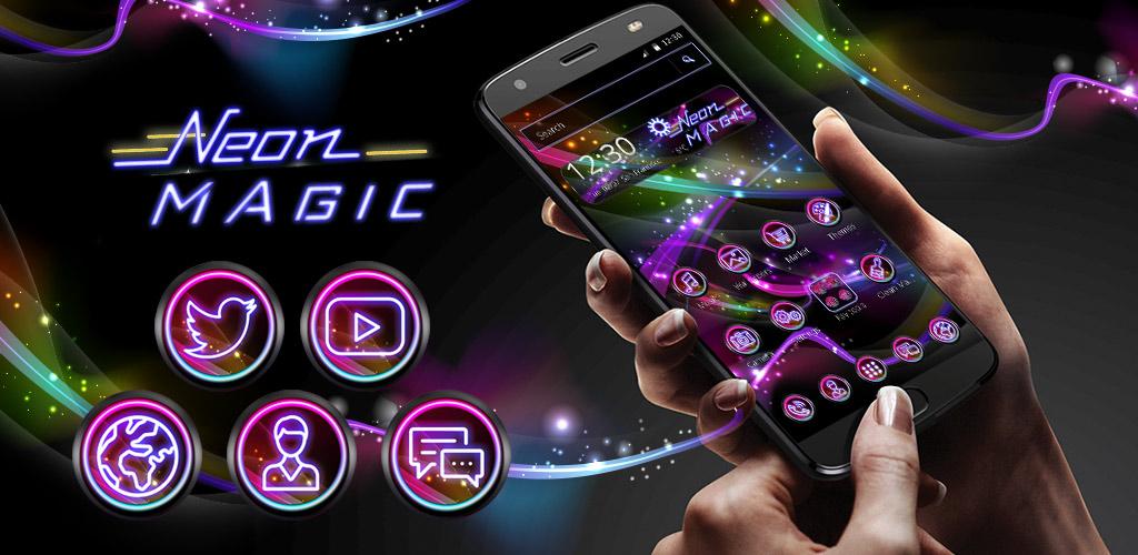 Magic themes. Магия неон. Neon Magic. Smart Launcher Theme Neon - z APK.