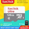 Thẻ Nhớ Sandisk Ultra Microsd Dung Lượng 8Gb 16Gb 32Gb 64Gb 128Gb Tốc Độ Cao 100Mb/S Class 10 Uhs