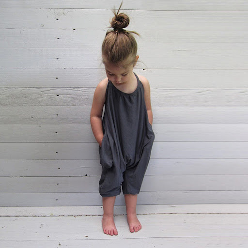 Title 6, Girls cotton two-rope one-piece suspenders, pe...