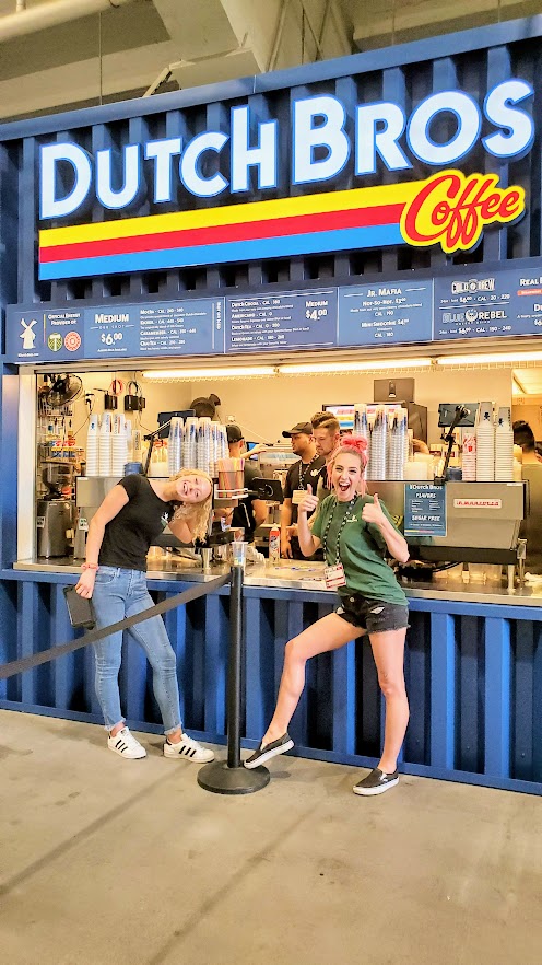 New Dutch Brothers Coffee booth at the New Providence Park After Renovation