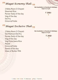 B Bhagat Tarachand menu 4