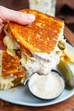 White BBQ Chicken Grilled Cheese Sandwich was pinched from <a href="https://www.closetcooking.com/white-bbq-chicken-grilled-cheese/" target="_blank" rel="noopener">www.closetcooking.com.</a>