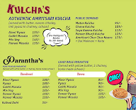 Kulcha Lal Parantha Das menu 1