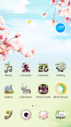 Flower APUS Launcher theme