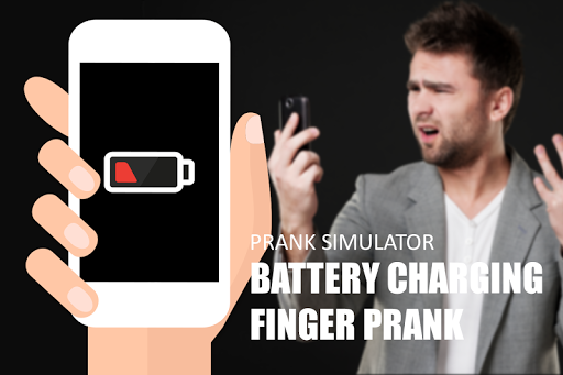 Battery charging finger prank