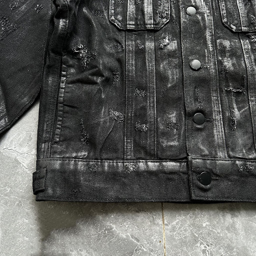 Title 5, Handmade Coated Waxed Denim Jacket offers durab...