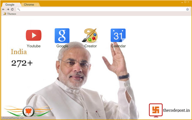 Narendra Modi 272+ chrome extension