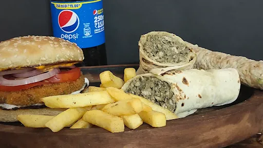 Chicken Kebab Shawarma Combo