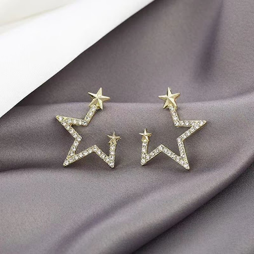 Title 4, Womens Special-interest Design Pentagram Stud ...