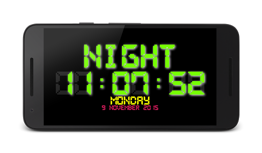 Multicolor Night LED Clock