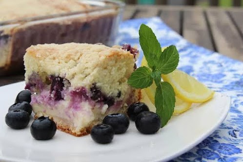 Blueberry Cream Cheese Crumb Cake